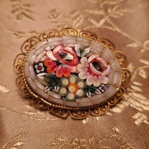 1960s Inlaid Enamel Pin